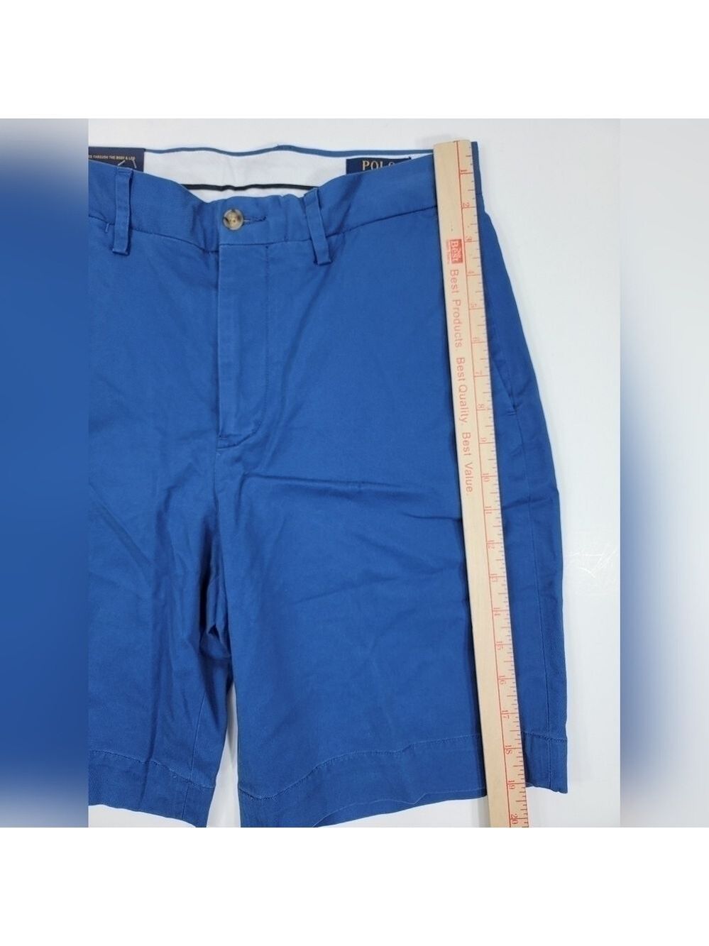 NEW POLO RALPH LAUREN Men's 29 Dark Blue Stretch Classic Fit Chino Shorts NWT - Picture 9 of 12